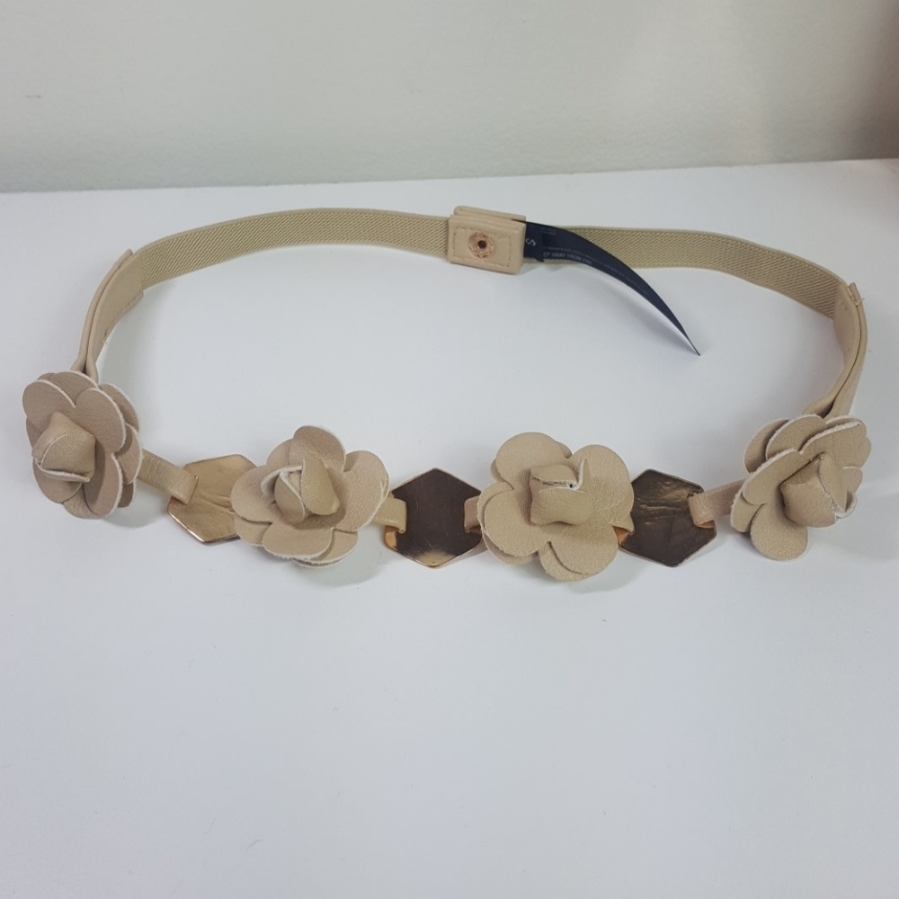 Floral Cream Belt - Size S